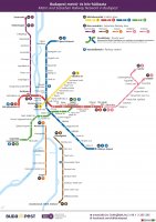 New Budapest city transport map 2014