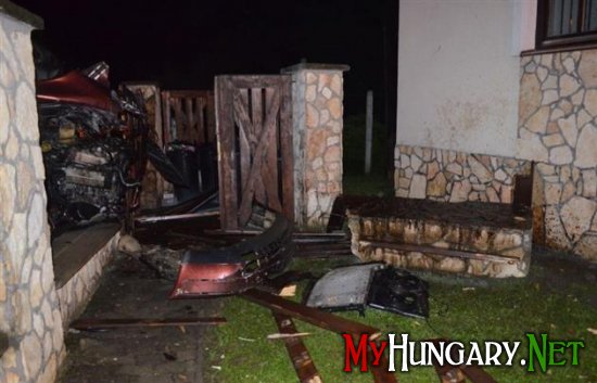 В Венгрии разбился автомобиль с контрабандой