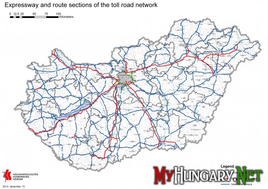О платных дорогах Венгрии и оплате проезда в 2015 году